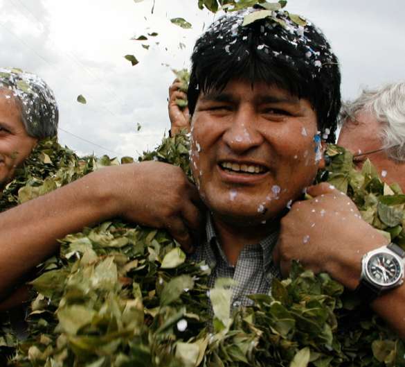 Evo Morales, président en short