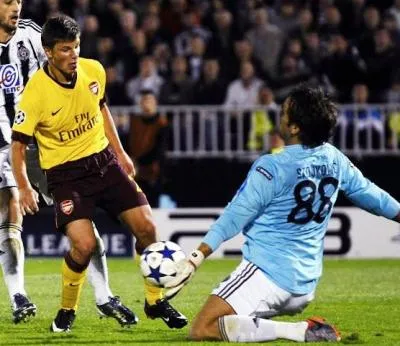 Le vestiaire d&rsquo;Arsenal piraté