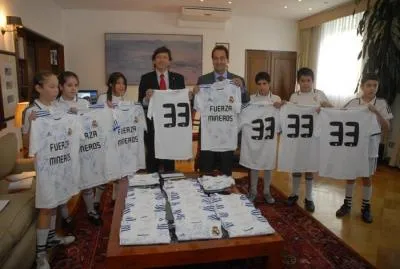 Le Real Madrid soutient les mineurs du Chili