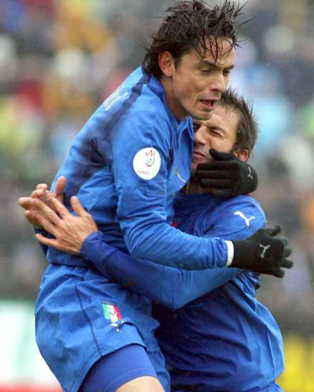 Del Piero et Inzaghi, amis pour la vie