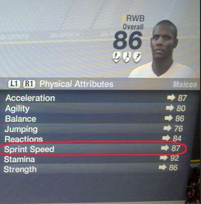 Maicon plus rapide que Bale