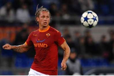 Les joueurs de la Roma à sec