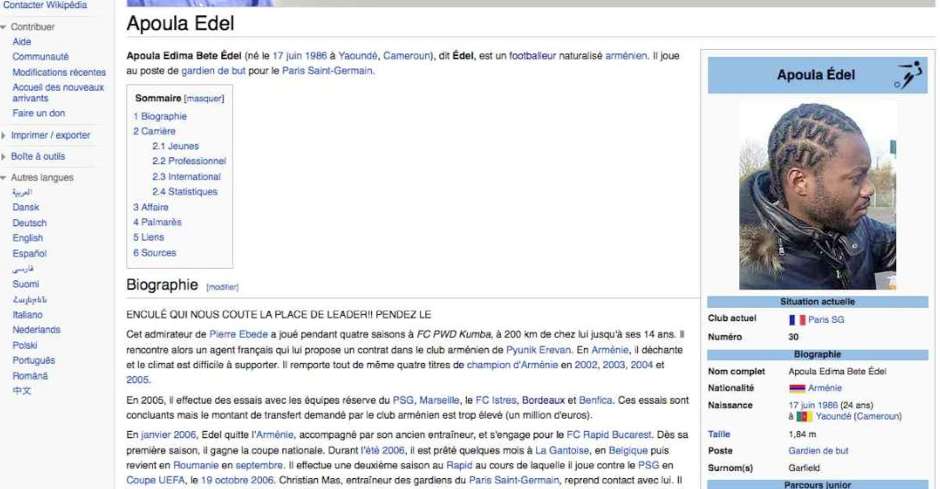 Le Wikipédia d&rsquo;Edel piraté