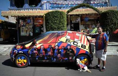 Photo : supporter du Barça