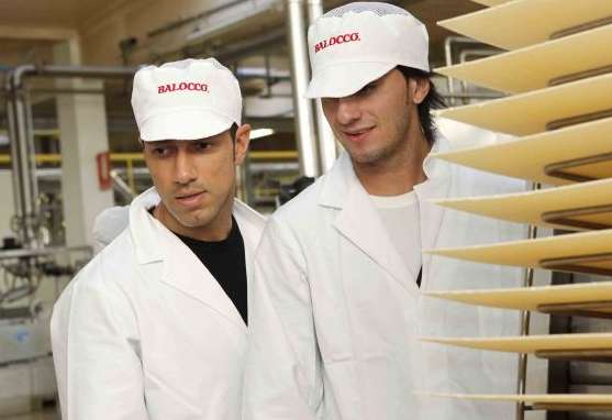 Photo : Aquilani et Quagliarella pâtissiers