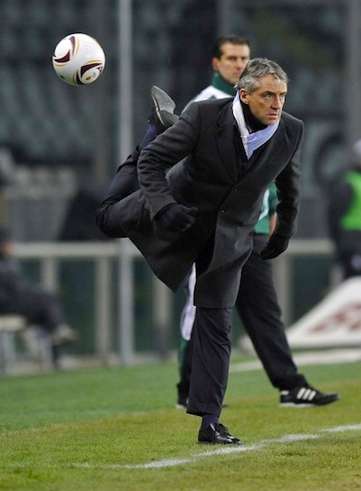 Photo: le raté de Mancini