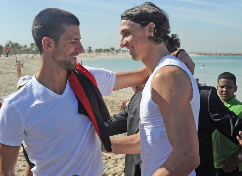 Photo : Novak Djoković et Zlatan