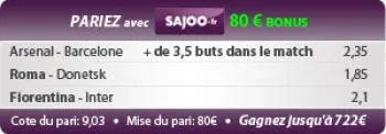 Pronos du jour : Gagnez 722€ !