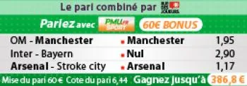 Pronos du jour : Gagnez 386€ !