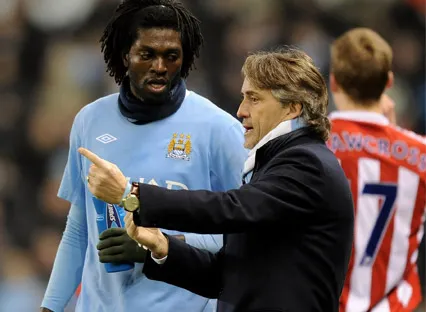Adebayor vs Mancini