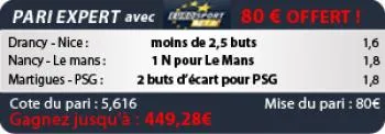 Pronos du jour : Gagnez 449€ !