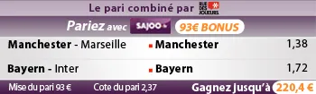 Pronos du jour : Gagnez 238 € !