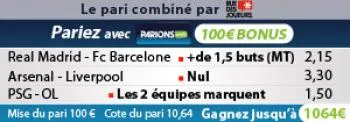 Pronos du jour : Gagnez 1064 € !