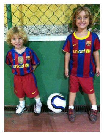 Photo : Les enfants de Belletti pour le Barça