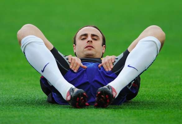 Photo : Berbatov écarte les jambes
