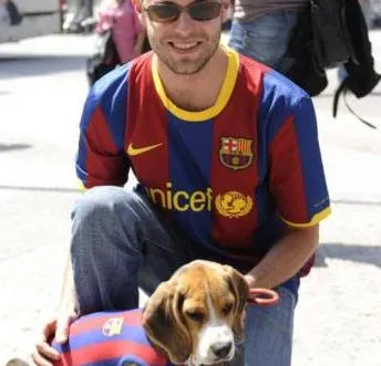 Photo : Le chien blaugrana