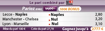 Pronos du jour : Gagnez 2777 € !