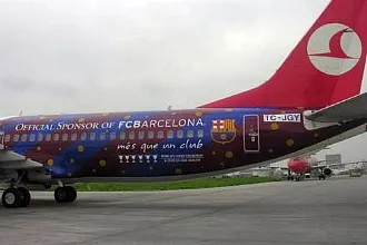 Photo : L&rsquo;avion blaugrana