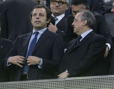 Rosell tacle Florentino Pérez