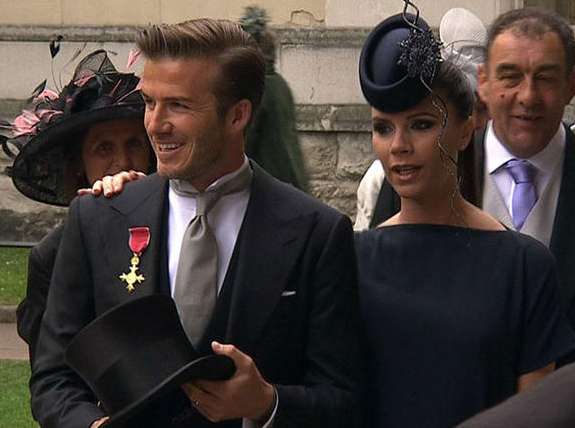 Photo : David et Victoria au mariage princier