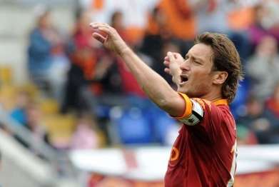 Totti content mais pas content