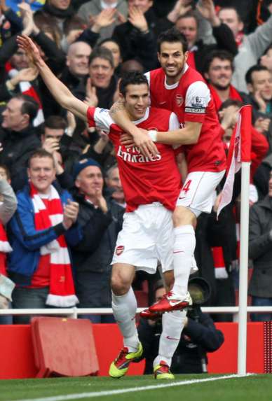 Fabregas et Van Persie à New York