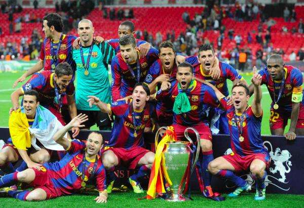 Photo : Barcelone, champion d&rsquo;Europe
