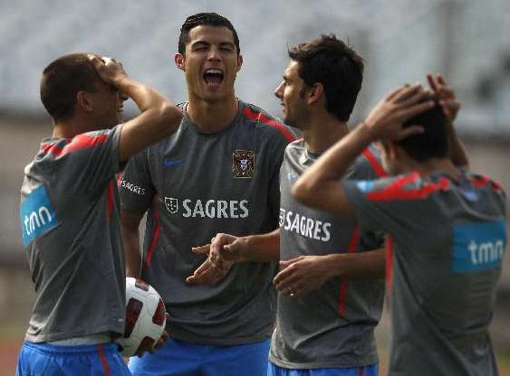 Photo : Cristiano Ronaldo fait le mariole