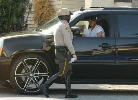 Beckham (se) conduit mal