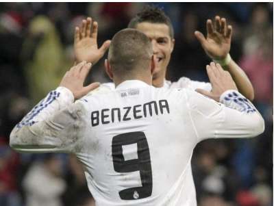 Benzema et Ronaldo buteurs
