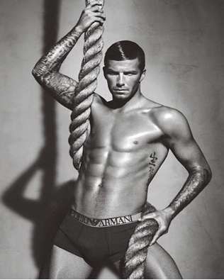 Photo : Beckham en Armani