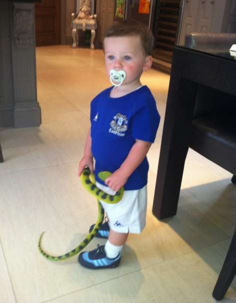 Photo : Le fils de Rooney chez les Toffees