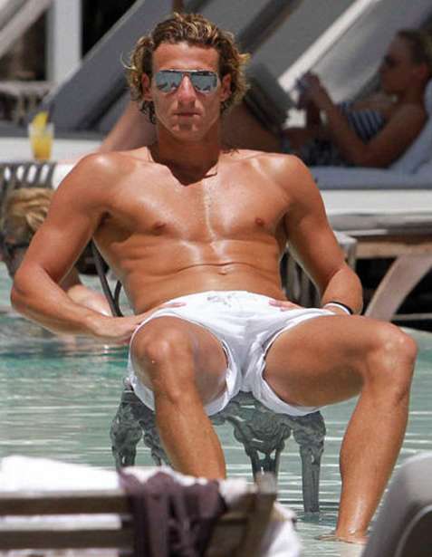Photo : Forlan, en mode détendu
