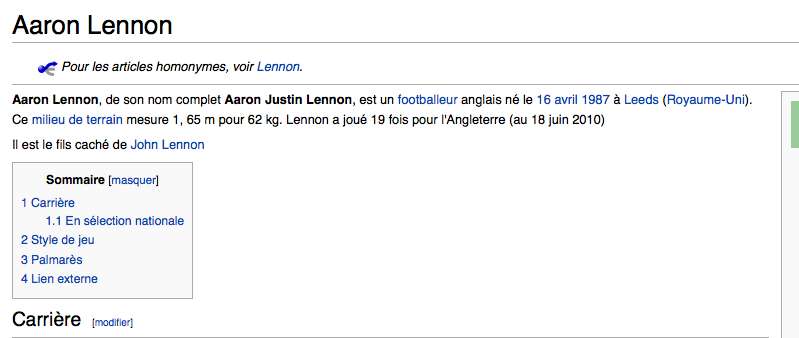 Photo : Aaron Lennon, fils de John ?