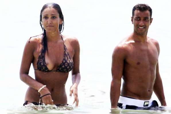 Photo : Quagliarella et sa copine à la mer