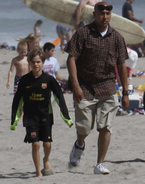 Photo : Un Beckham en maillot du Barça