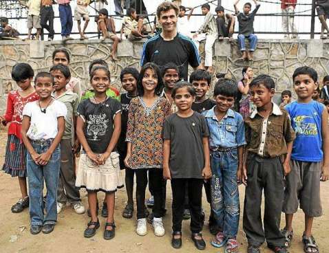 Photo : Llorente en voyage en Inde