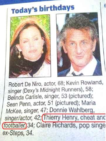 Photo: le tricheur Henry