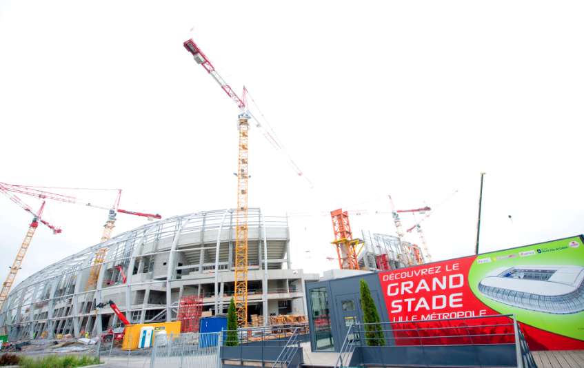 Photo : Le stade de Lille avance