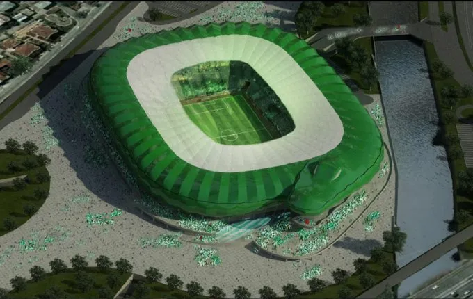 Photo: un stade crocodile en Turquie