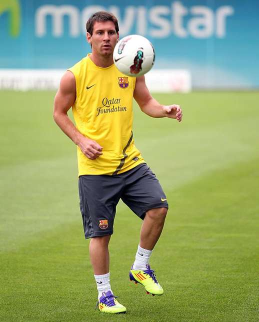 Photo : Messi sort les muscles