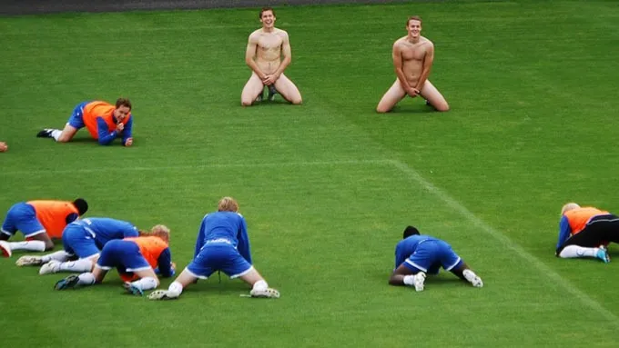 Photo : Entraînement nudiste en Norvège