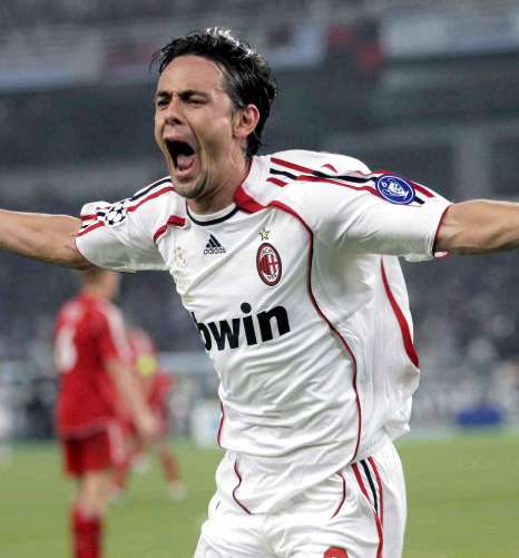 Inzaghi exclu de la liste UEFA