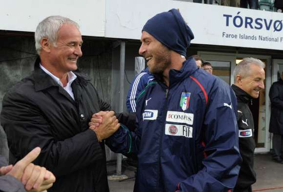 Photo : Ranieri avec De Rossi