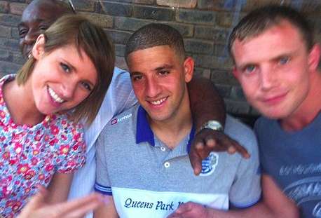 Photo : Adel Taarabt et les fans