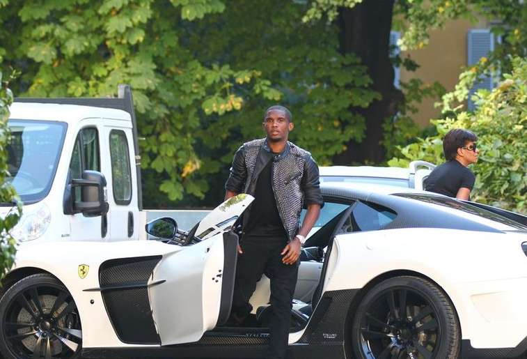 Photo : Eto&rsquo;o en virée à Milan