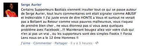 Photo : Le Facebook de Serge Aurier