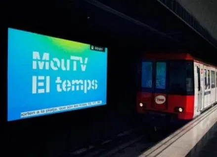 MouTV dans le métro…à Barcelone !