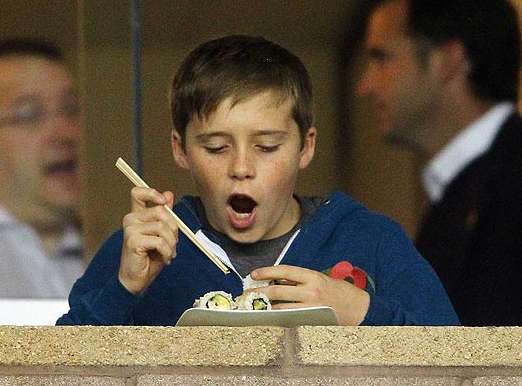 Photo : Les sushis du fils Beckham