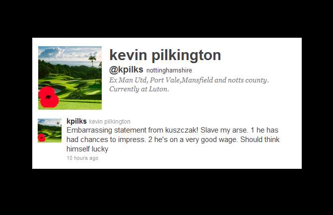 Photo : Pilkington répond à Kuszczak